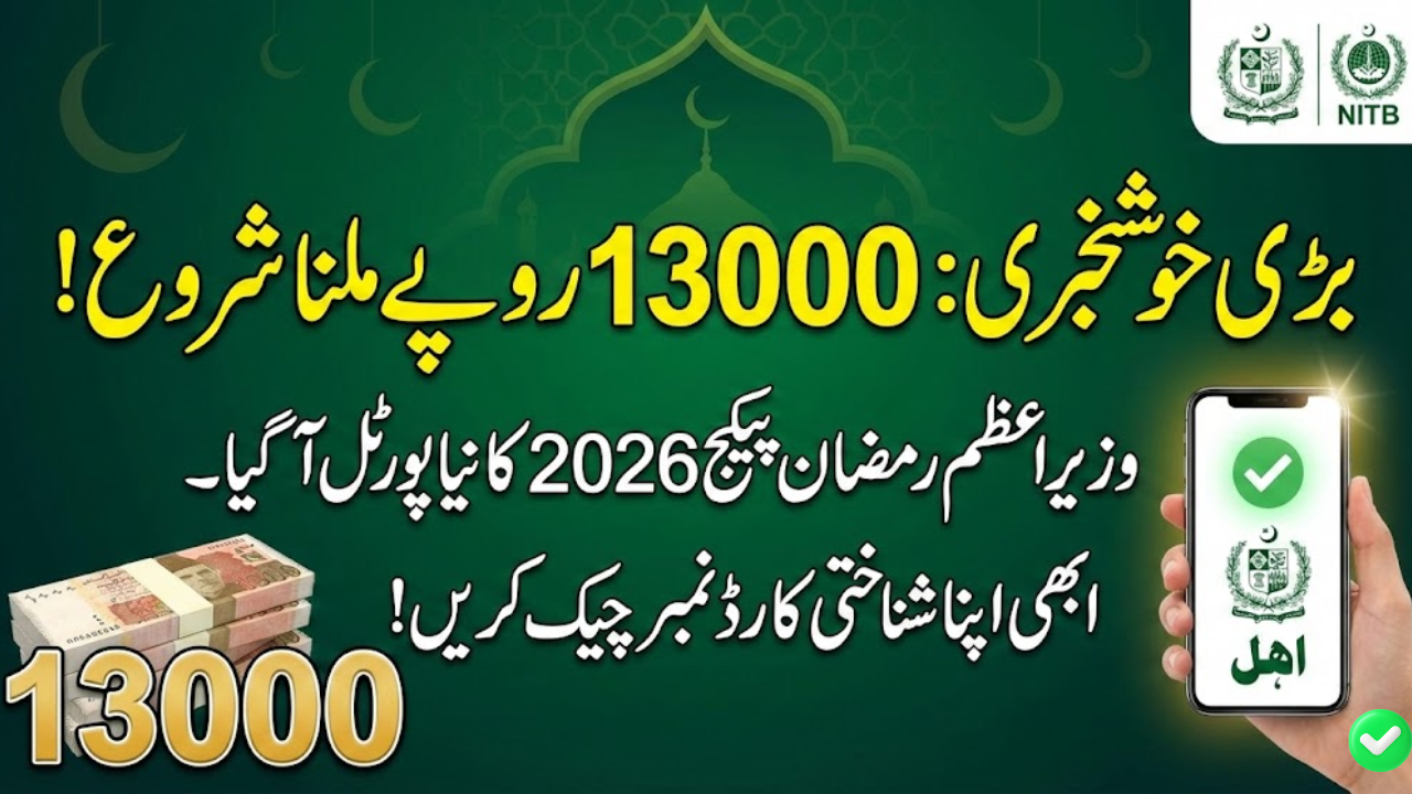 PMRRP NITB Gov Pk Check Online Check Prime Minister Ramzan Relief Package