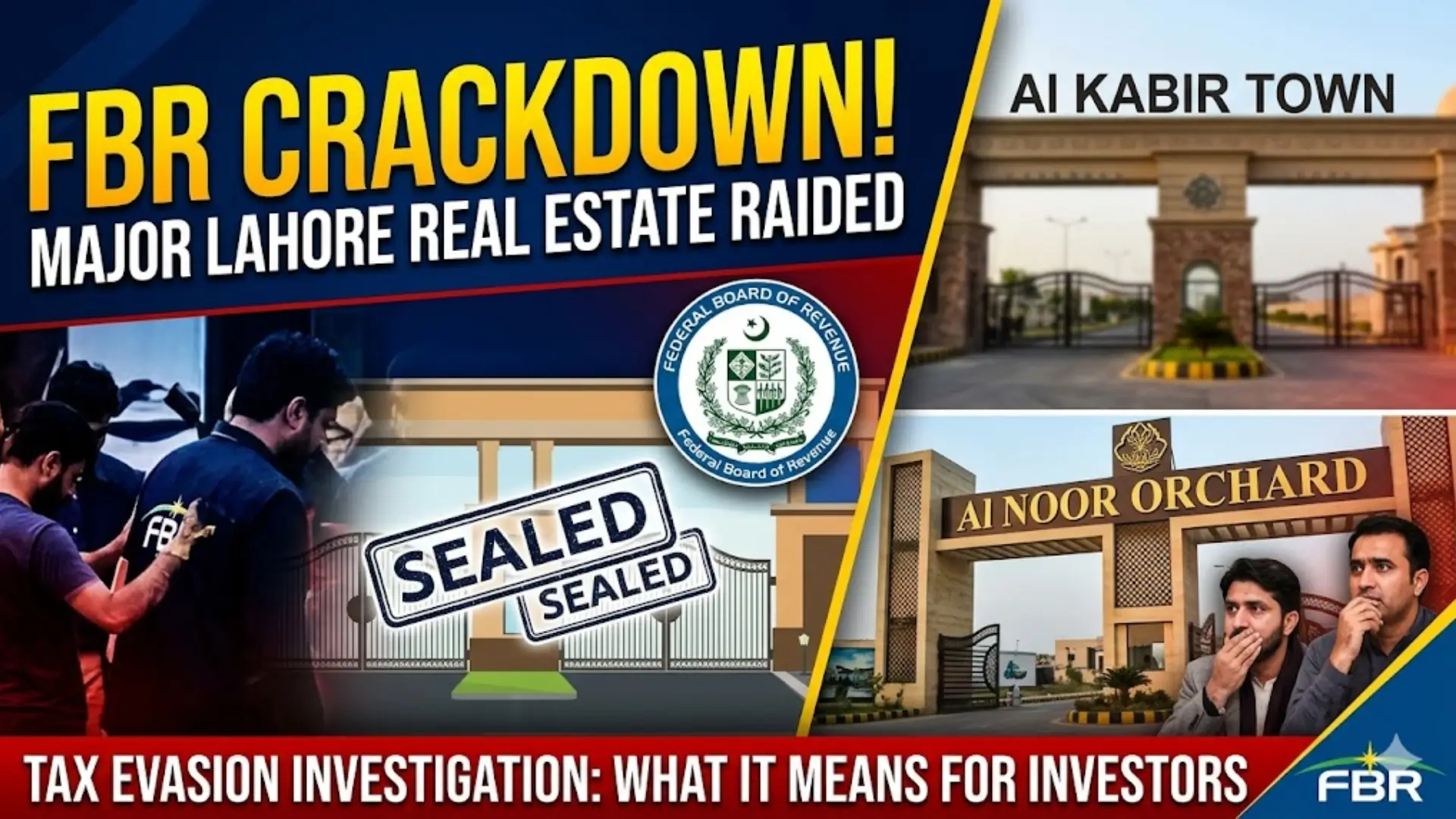 FBR Raids Top Real Estate Developers in Lahore: Full Details, Impact, and What It Means for Investors